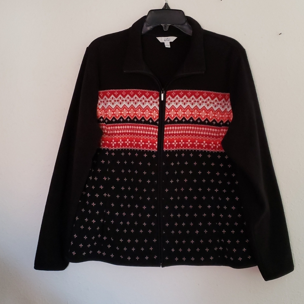 NWOT Beautiful Croft & Barrow Fleece jacket